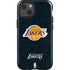 NBA Los Angeles Lakers Black Primary Logo iPhone 15 Impact Case